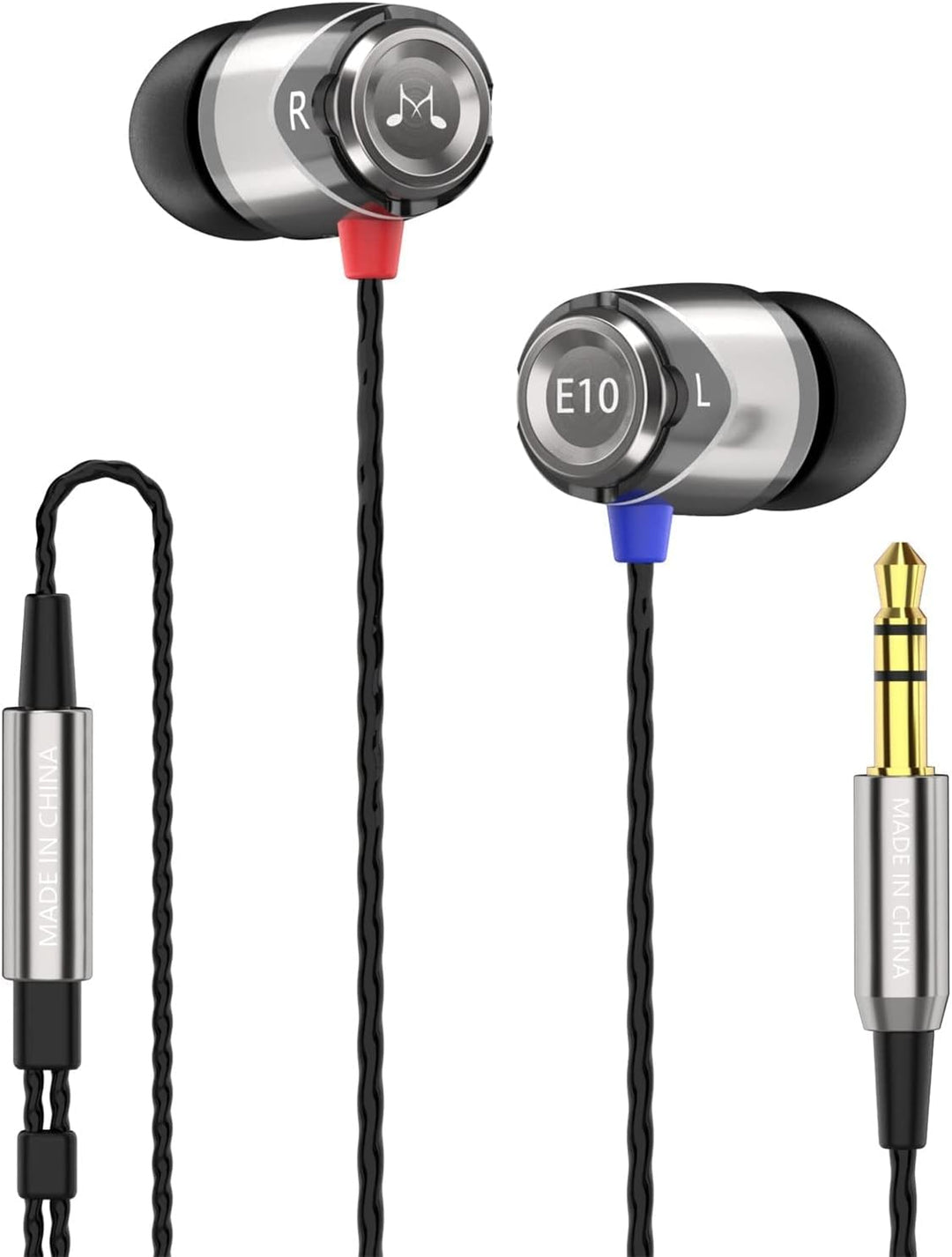 SoundMAGIC E10 Kabelgebundene Kopfhörer ohne Mikrofon, HiFi-Stereo-Ohrhörer, geräuschisolierende In-