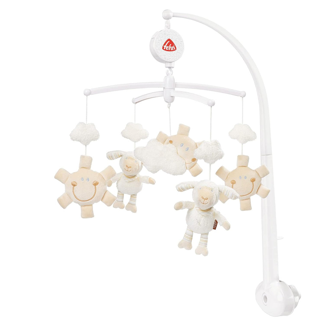 Fehn Musik Mobile Schaf - Baby Einschlafhilfe Musikspielzeug - Babymobile Spieluhr Melodie "Schlaf K