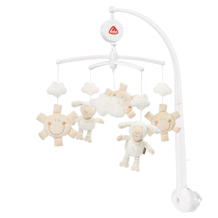 Fehn Musik Mobile Schaf - Baby Einschlafhilfe Musikspielzeug - Babymobile Spieluhr Melodie "Schlaf K