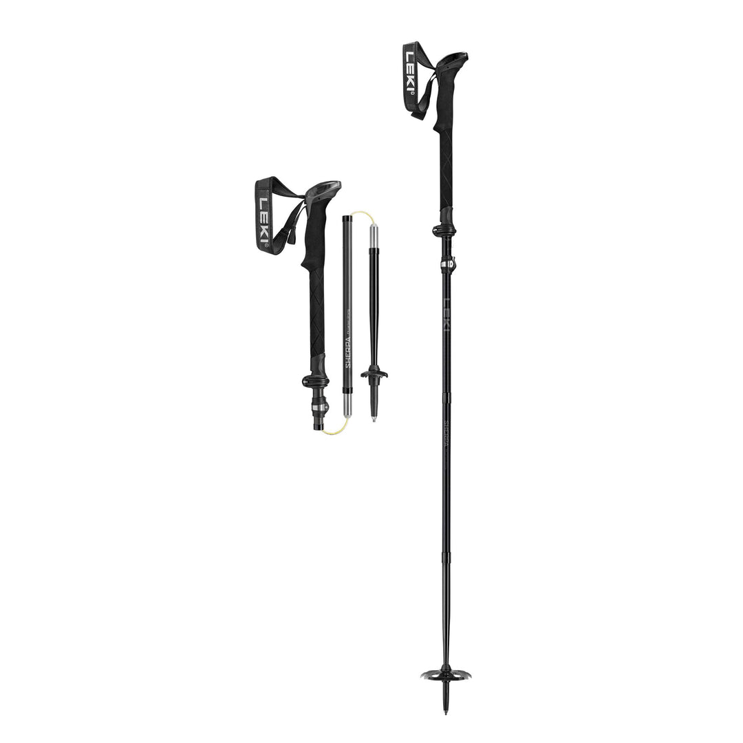 LEKI Sherpa FX Carbon Strong black-naturalcarbon-light anthracite 120 - 140 cm, black-naturalcarbon-