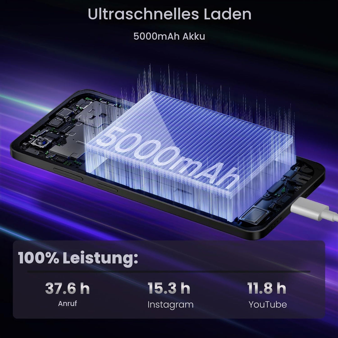 realme 14x 5G Smartphone 6+128GB, Peridot Green, 6.67 Zoll Bildschirm, 120Hz Display, 5000mAh Akku,