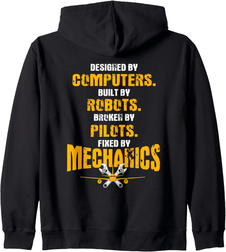 Airplane Mechanic Gift Design On Back Of Clothing Kapuzenjacke