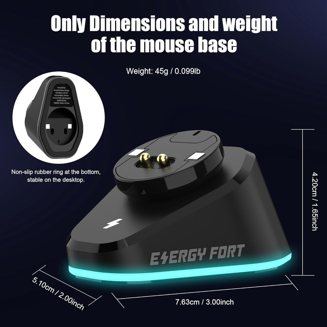 Ladestation für Logitech Mouse G PRO X Superlight, G502/G502X/G502X Plus Lightspeed, G703, G903, G P