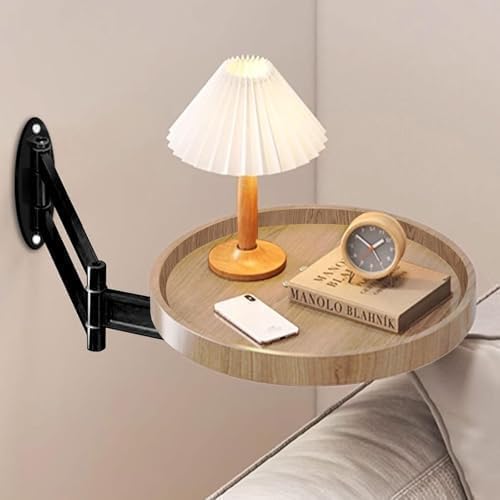 Rund Klapptisch Wand Kleine Wandtisch 11.8 in Runder Tisch zur Wandmontage Ausziehbar Klapptisch Pla