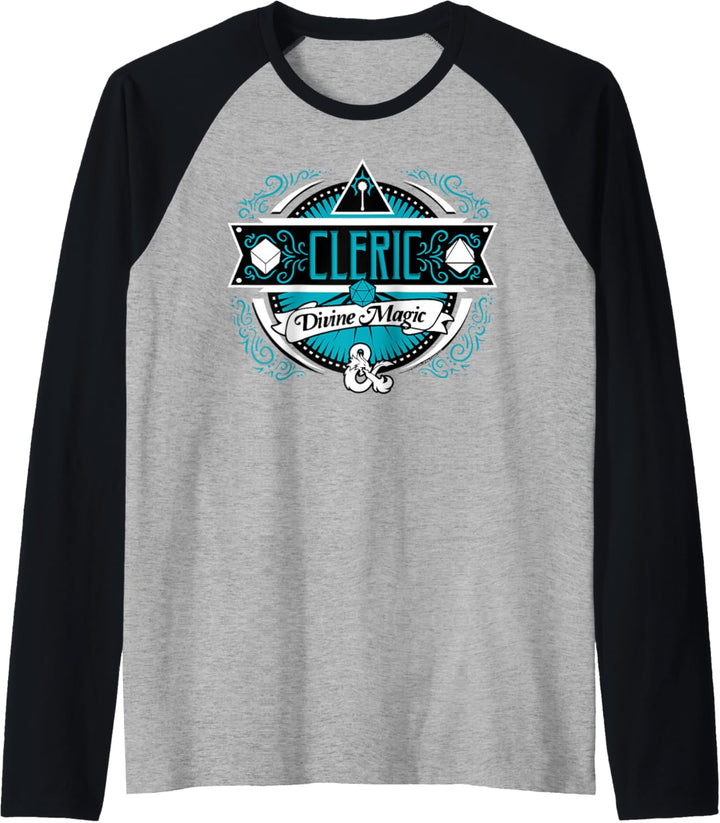 Dungeons & Dragons Cleric Divine Magic Logo Raglan