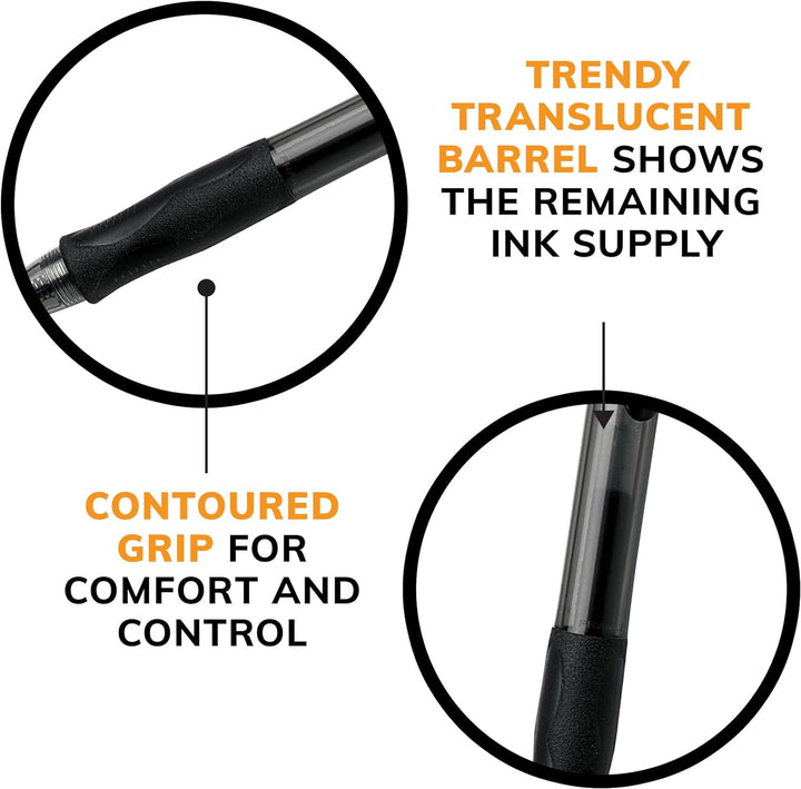 BIC Velocity Gel Retractable Pen, 0.7mm, Assorted Ink, 15 Count (RLCP151-Ast) by BIC