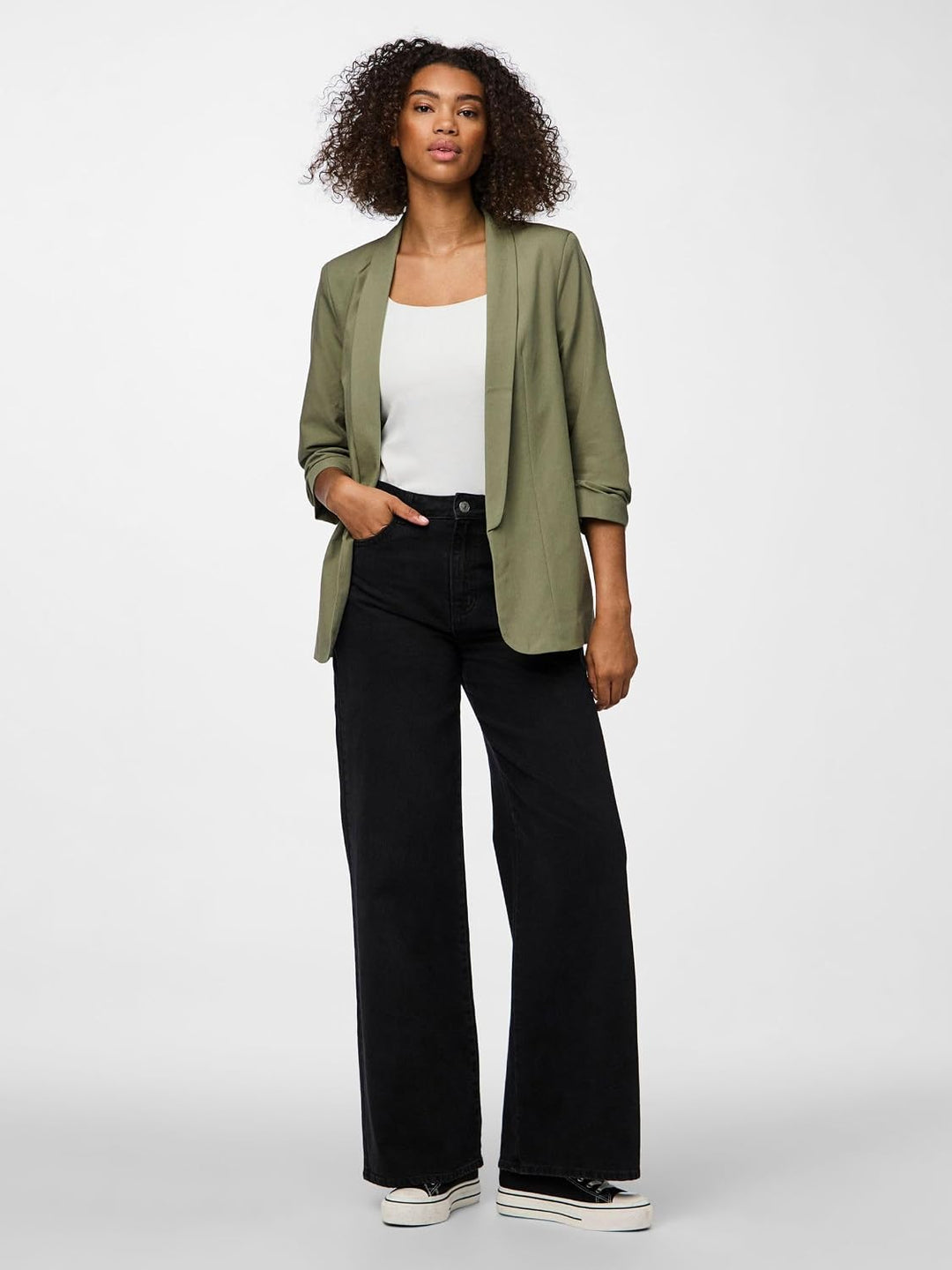 PIECES Female Blazer PCBOSELLA XL Deep Lichen Green, XL Deep Lichen Green