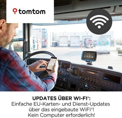 TomTom LKW Navigationsgerät GO Professional 620 (6 Zoll, Sonderziele und Routen, Stauvermeidung dank