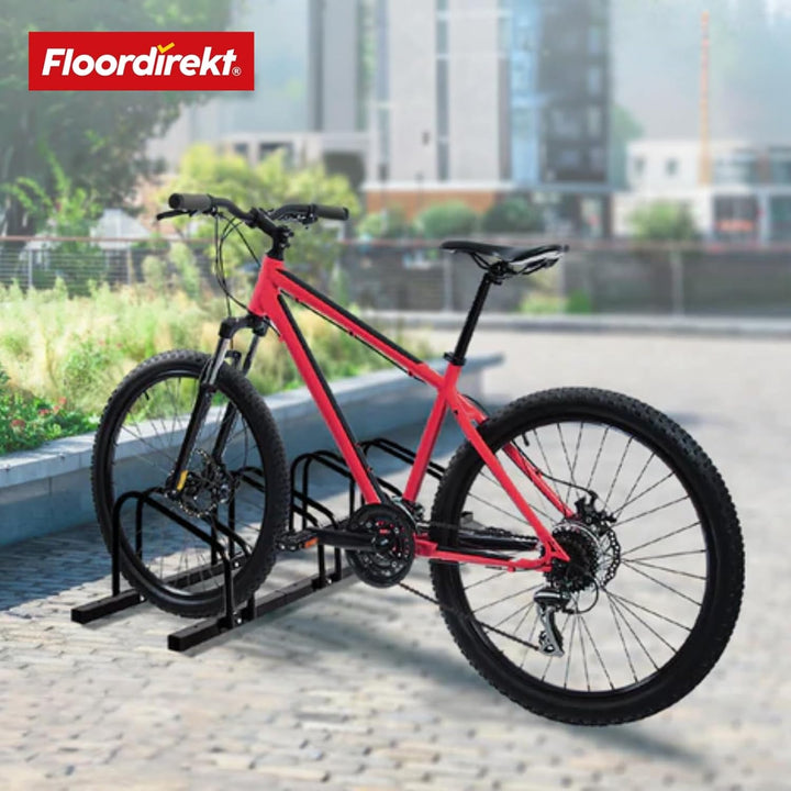 Floordirekt Fahrradständer für 5 Fahrräder mit Reifenbreiten bis 55 mm Eisen Fahrradhalter Aufstells