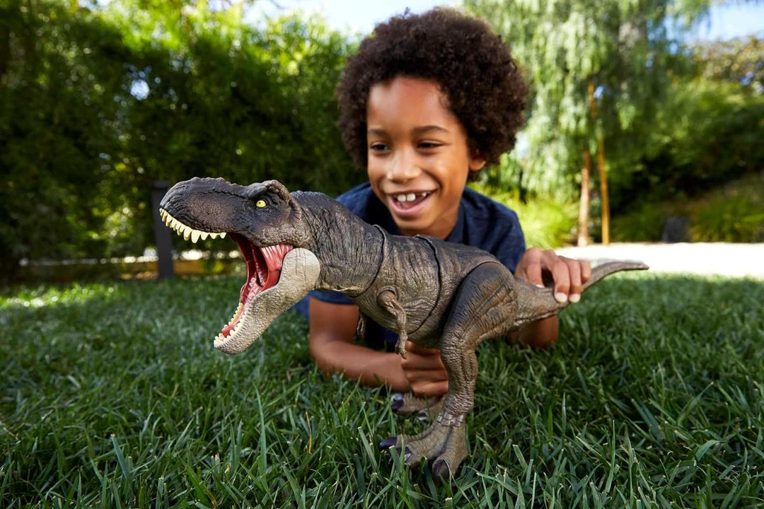 Jurassic World HDY56 - „Dominion: Ein neues Zeitalter“ Fressender Kampfaction T-Rex Actionfigur (53