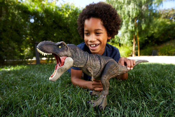 Jurassic World HDY56 - „Dominion: Ein neues Zeitalter“ Fressender Kampfaction T-Rex Actionfigur (53