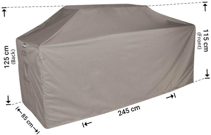 Schutzhülle Outdoor-Küchen 245 x 85 H: 125/115 cm | Atmungsaktiv | Wasserdicht | UV - beständig | Do