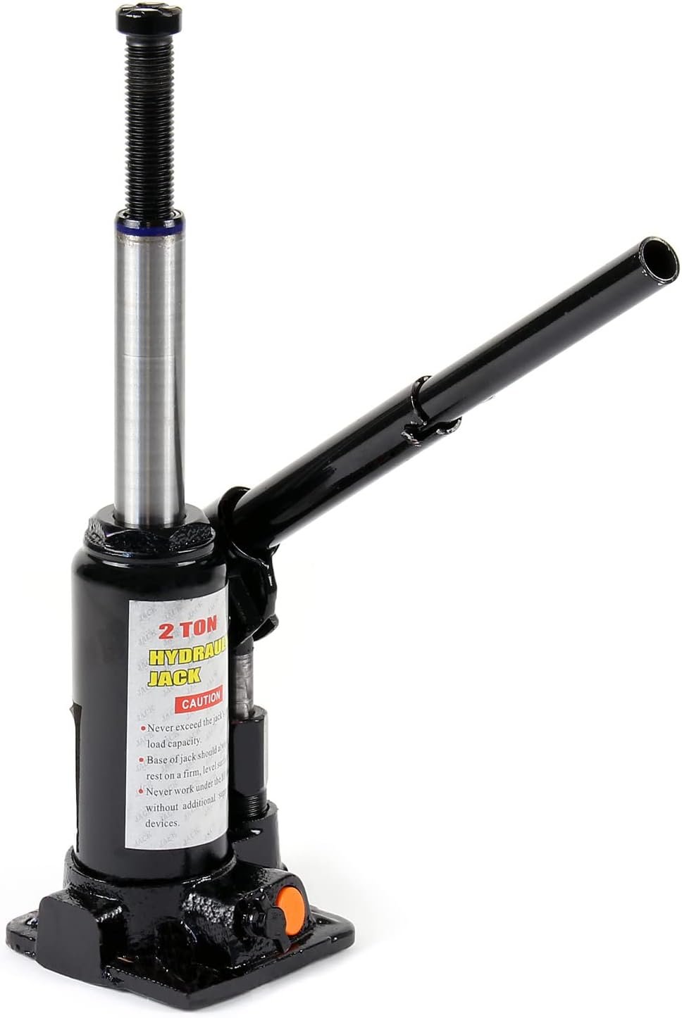 Wiltec Hydraulischer 2t Flaschen-Wagenheber, Stempelwagenheber mit Slow down Funktion, Autoheber 158