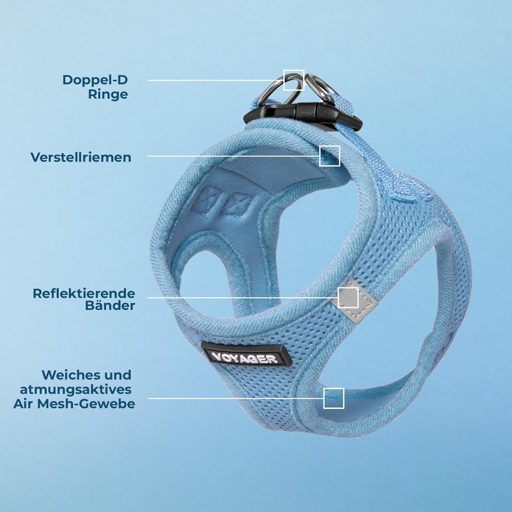 Voyager Step-In Air Hundegeschirr by Best Pet Supplies - All Weather Mesh Step in Vest Harness für k
