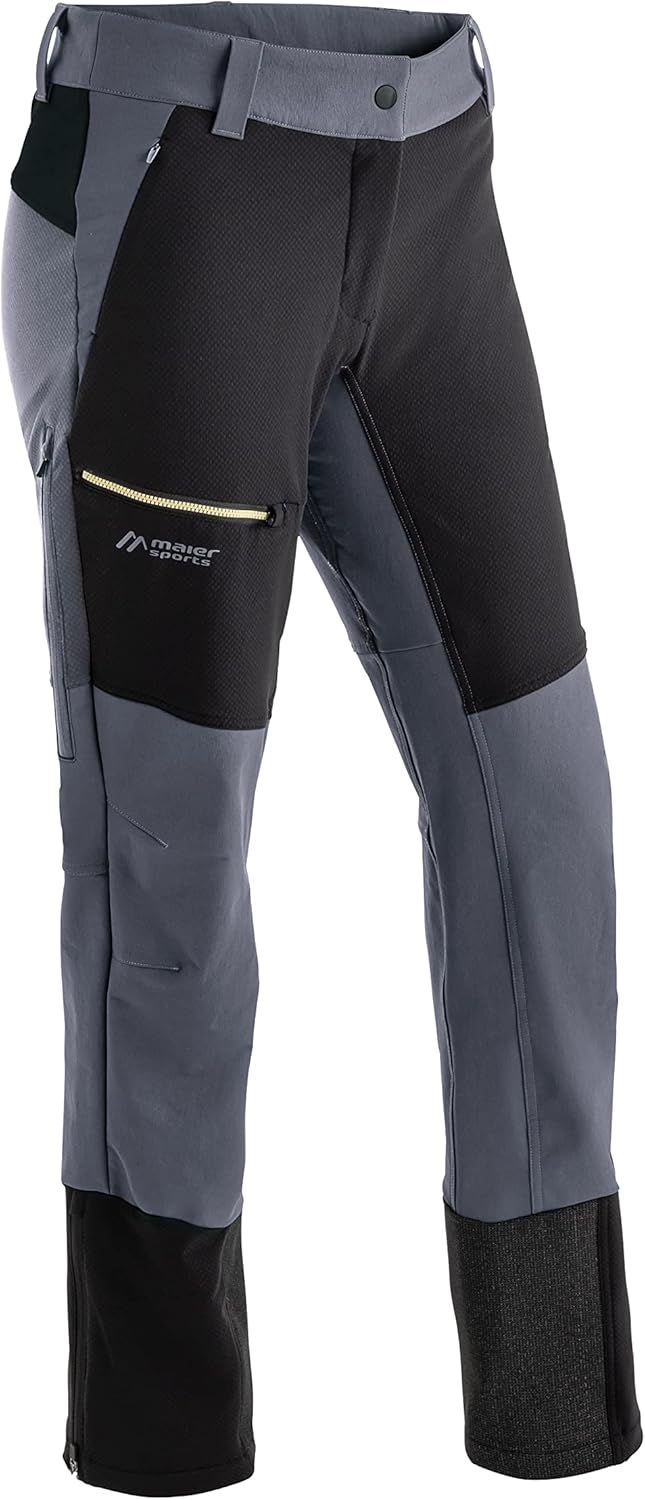 Maier Sports Damen Ofot Hybrid Hose Bergsporthose Skitourenhose 42 Blau, 42 Blau