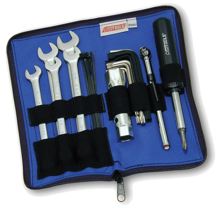 Cruztools EKH2 EconoKIT H2 Werkzeugset für Harley-Davidson Motorräder, schwarz