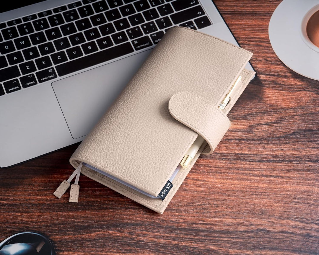 Ox Knight Leder-Schutzhülle für Hobonichi Weeks/Weeks Mega – mit Stiftschlaufe, Kartenfächern, Rücke
