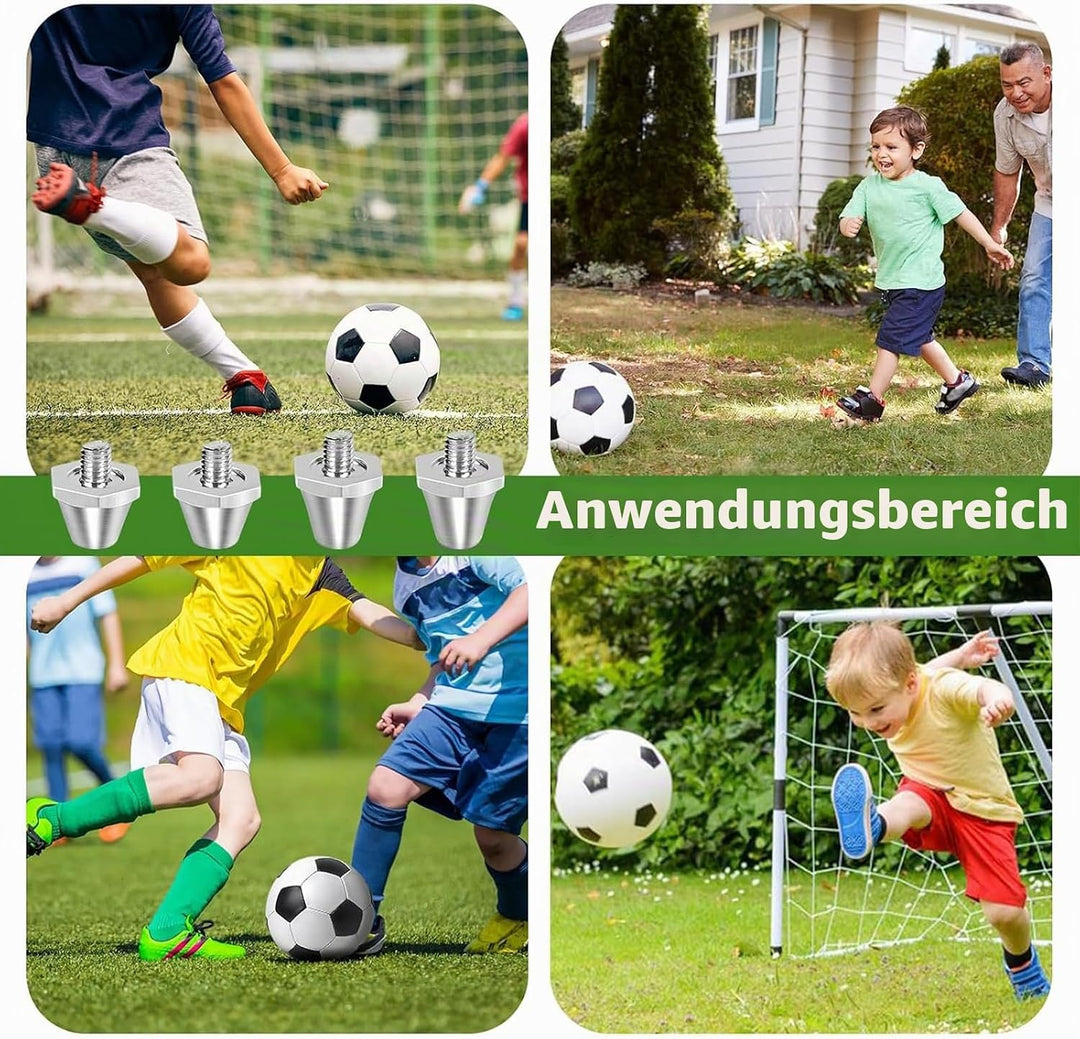 14 Stück Aluminium Schraubstollen für Nike Ersatz für Fussballschuhe, 11mm/13mm, mit Schlüssel, Ersa