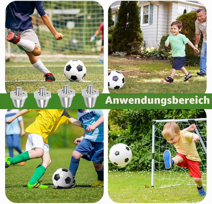 14 Stück Aluminium Schraubstollen für Nike Ersatz für Fussballschuhe, 11mm/13mm, mit Schlüssel, Ersa
