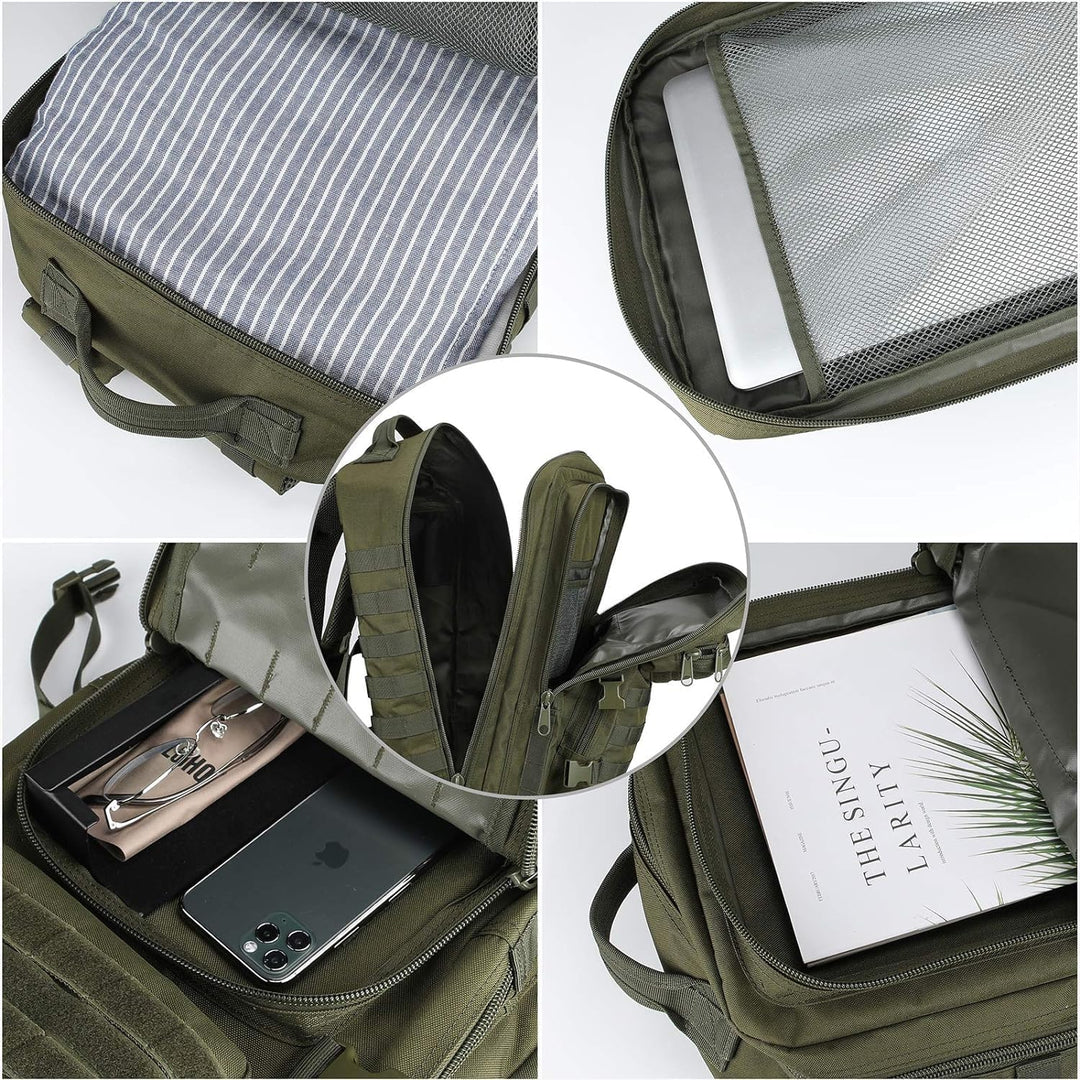 ProCase 40L Militär Taktische Rucksack, Grosse Kapazität 3 Tage Armee Assault Pack Bag Go Bag Rucksa