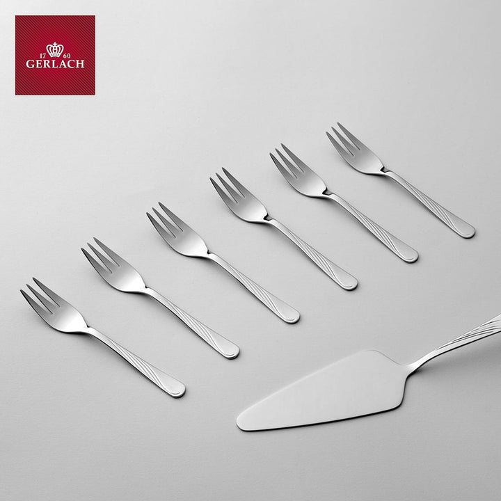 Gerlach Celestia Kuchengabel Set Für 6 Personen Spülmaschinenfest Kleine Gabeln Dessertbesteck Essbe