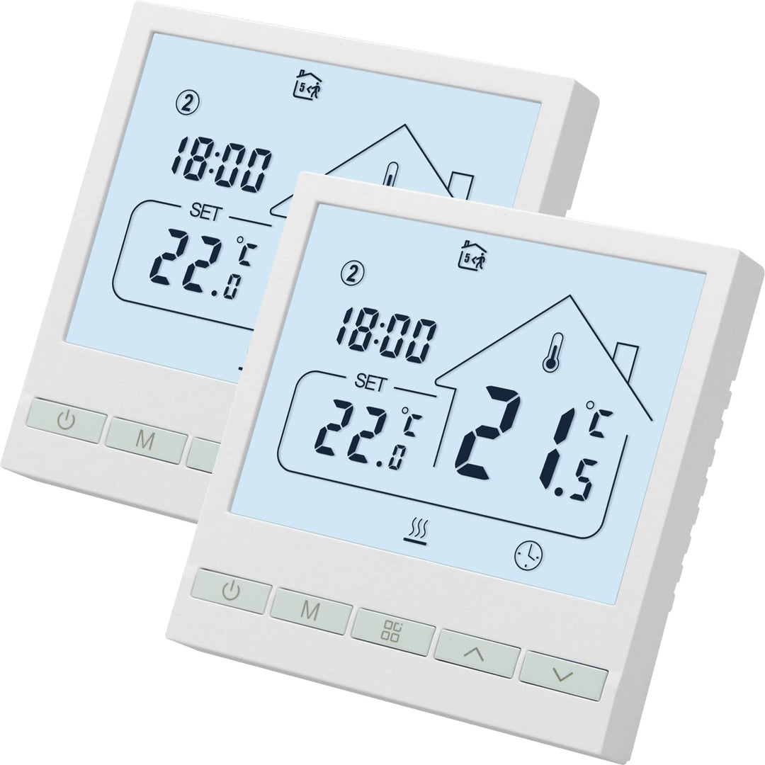 Beok Heizungsthermostat Programmierbar Raumthermostat Digital Wandthermostat für Wassererwärmung Fus
