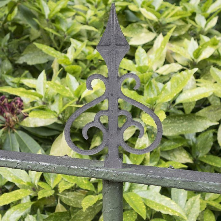 Eisen Zaunspitzen 4 Stück Rostfreie Zierspitzen aus Robustem Eisen Ersatz Dekoration für Gartenzaun