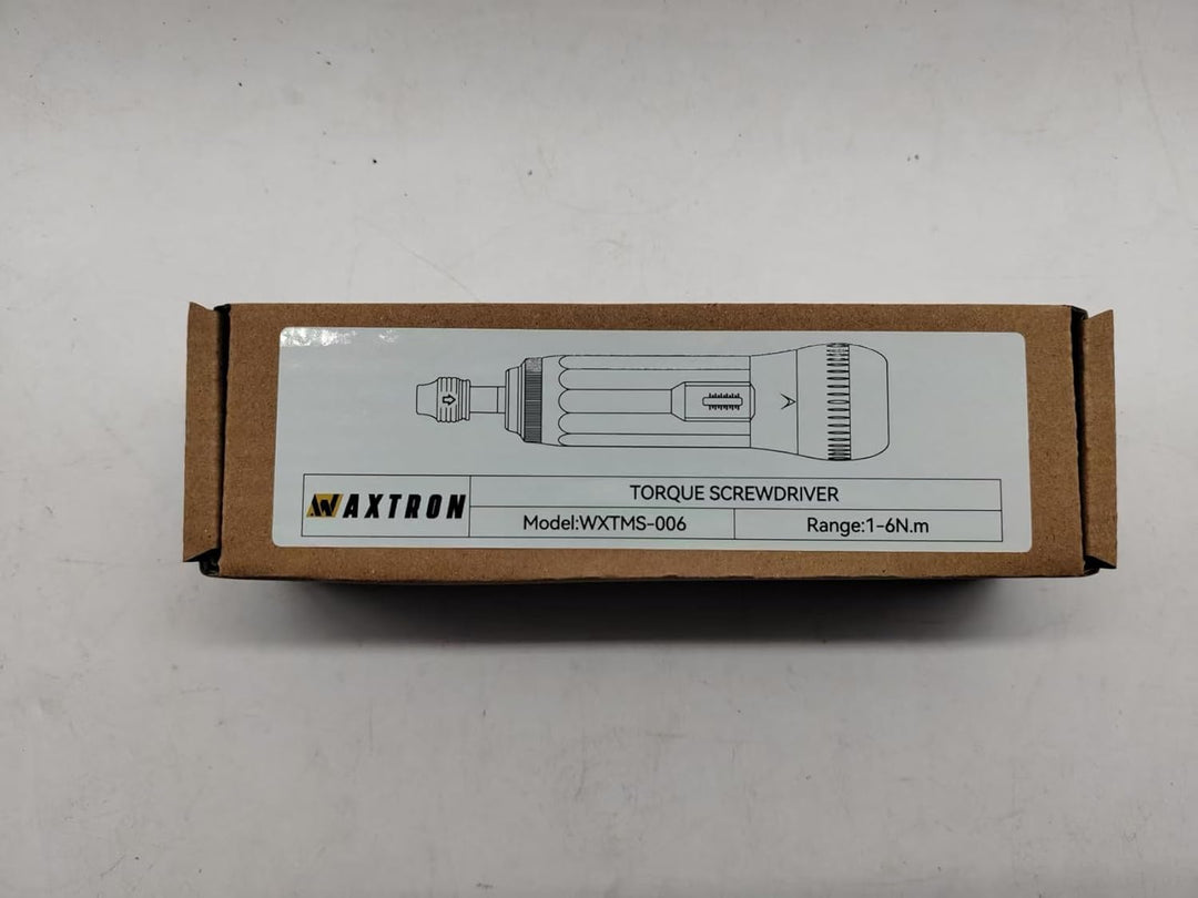 Drehmoment Schraubendreher 1/4 Zoll (6,3 mm), 1-6 Nm, Schnellwechselfutter, 13-tlg. Schraubendreher