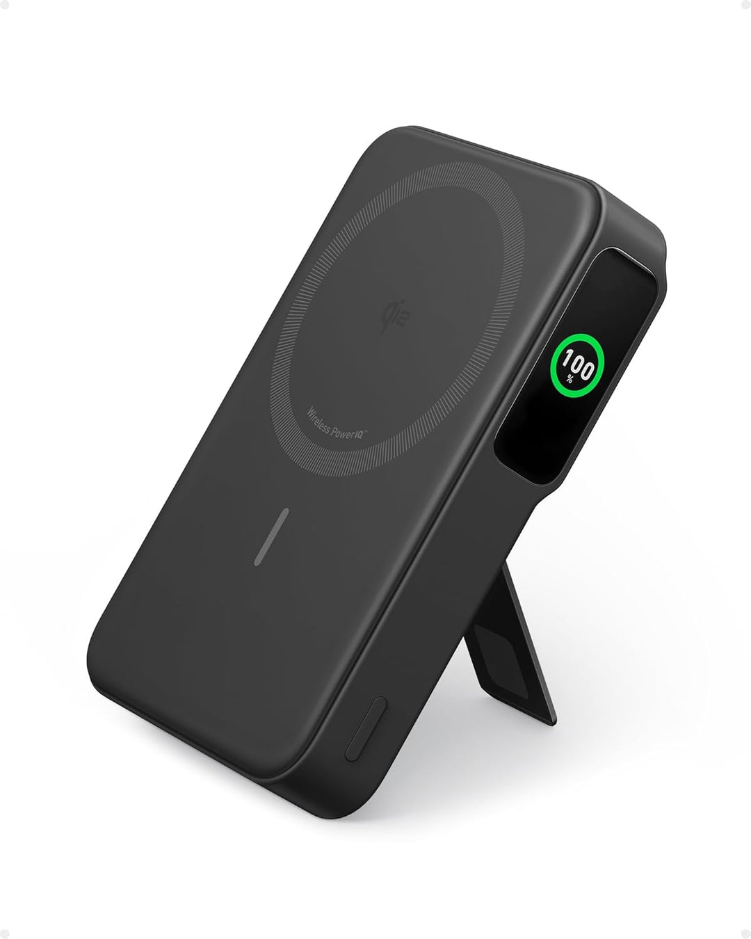 Anker MagGo Powerbank, Qi2-zertifiziertes 15W ultraschnelles MagSafe-kompatibles mobiles Ladegerät,