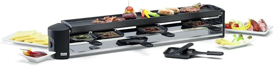 Stöckli Cheeseboard Six Raclette Grillgerät 6 Portionen, antihaft versiegelte Grillplatte, Raclettep