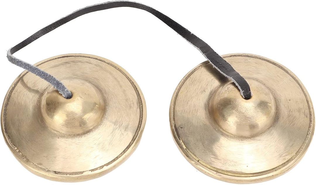 Tibetische Tingsha Zimbeln Meditation Glockenspiel Glocken, 2,7 Zoll Messing Starke Klangdurchdringu