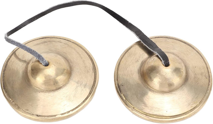 Tibetische Tingsha Zimbeln Meditation Glockenspiel Glocken, 2,7 Zoll Messing Starke Klangdurchdringu