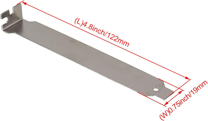 Silver Stainless Steel Case PCI Slot Covers Dust Filter with Screws Set of 10