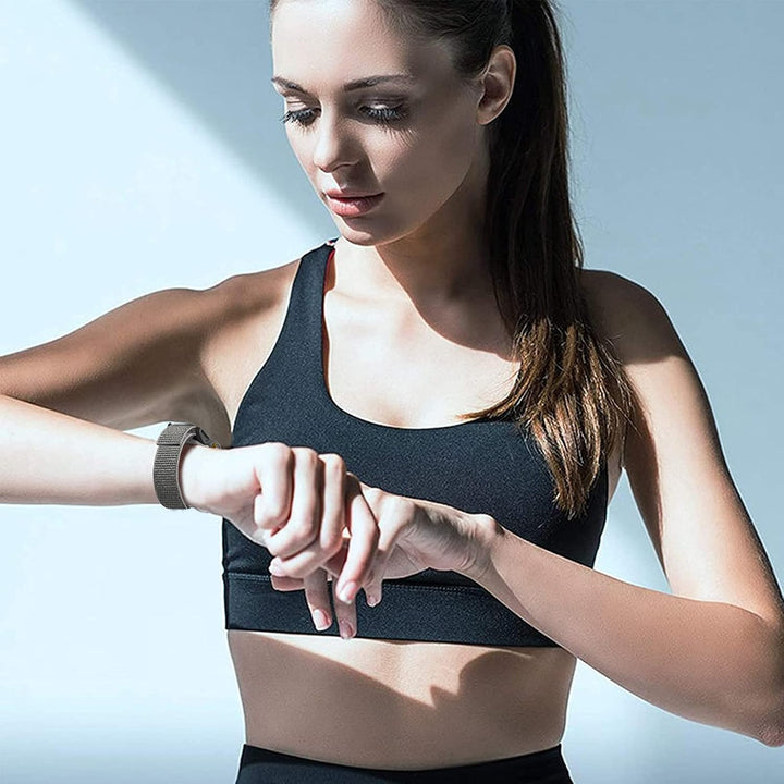 TOPsic 22mm Armband Fenix 5/Fenix 6 Uhrenarmband, Klettverschluss Nylon Ersatzarmband Ultraleicht Sp