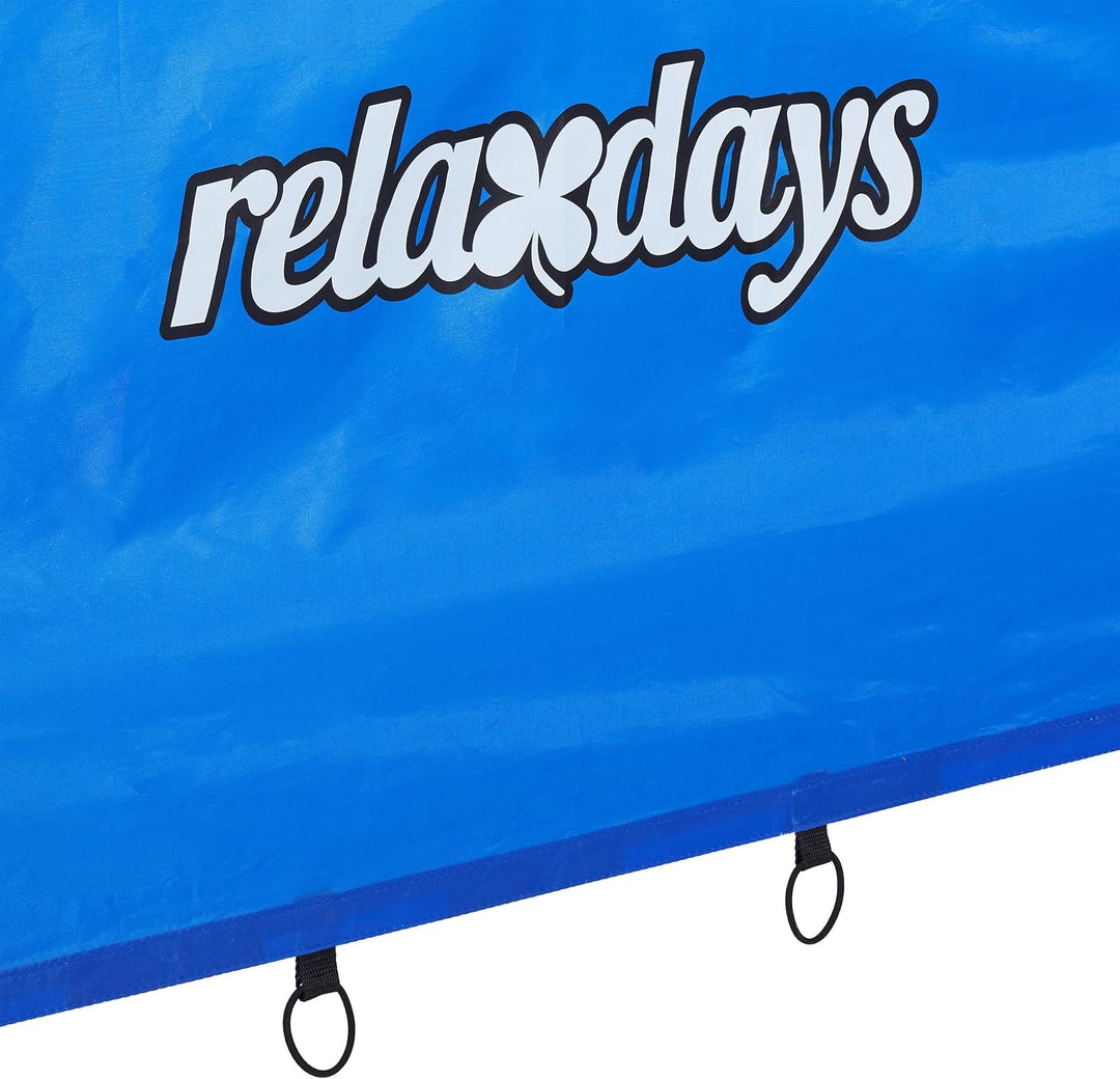 Relaxdays Fussballtor mit Torwand, Garten, Kinder &amp; Erwachsene, Soccertor, HBT 170x235x85 cm, Stahl,