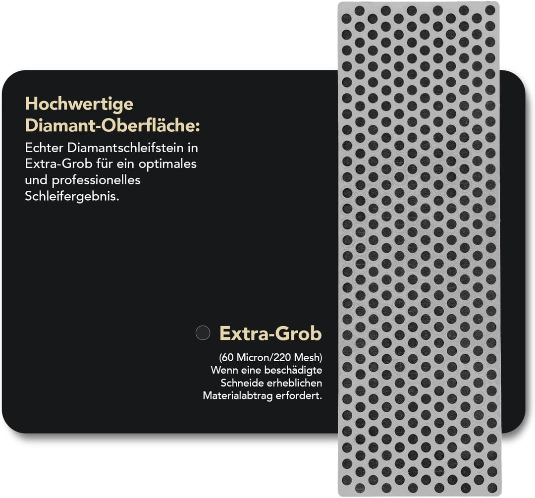 DMT Diamant-Schärfstein extragrob mit Plastikbox, 15.2 cm / 6 Zoll, 1 Stück, W6XP Mehrfarbig, Extra-