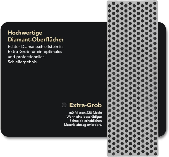 DMT Diamant-Schärfstein extragrob mit Plastikbox, 15.2 cm / 6 Zoll, 1 Stück, W6XP Mehrfarbig, Extra-