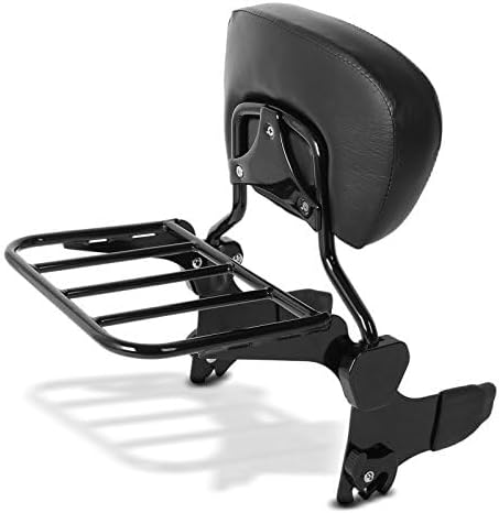 Sissy Bar + Gepäckträger + Docking-Kit für Harley Davidson Street Glide 06-08 schwarz