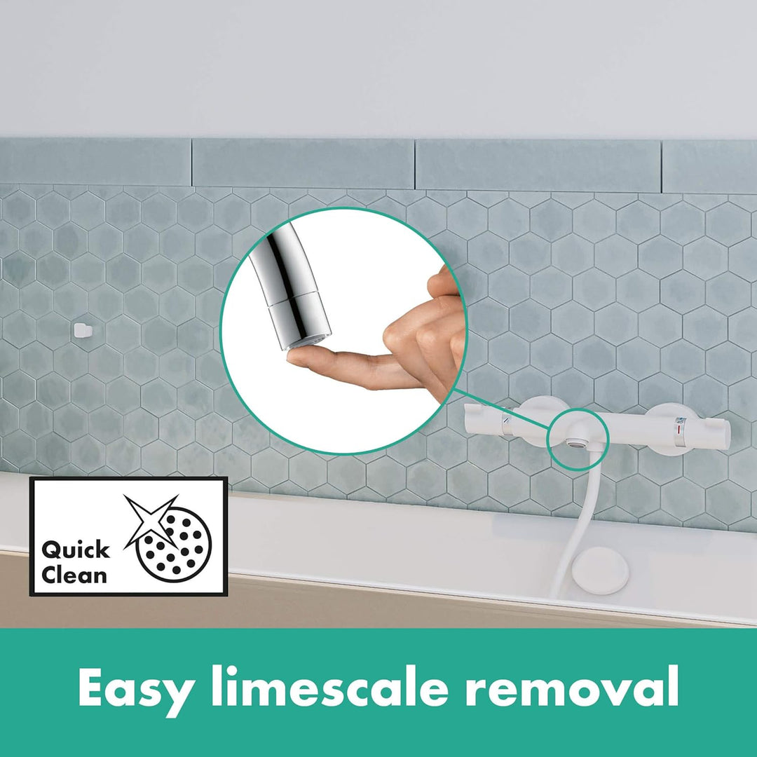 hansgrohe Ecostat Aufputz Wannenthermostat, für 2 Funktionen, Mattweiss