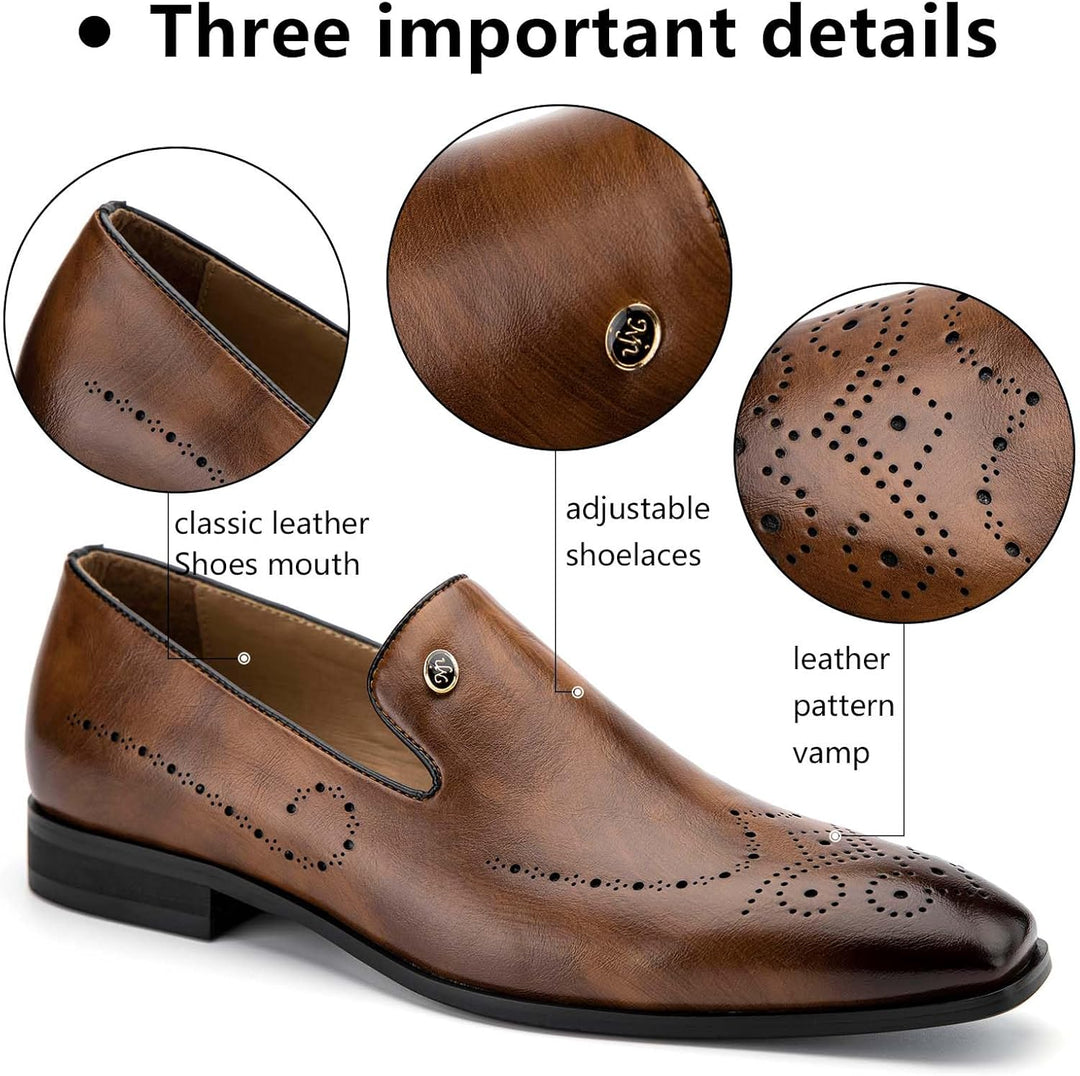 MEIJIANA Herren Mokassins Klassische Herren Anzug Schuhe Elegante Schuhe Leder Sommer Freizeitschuhe