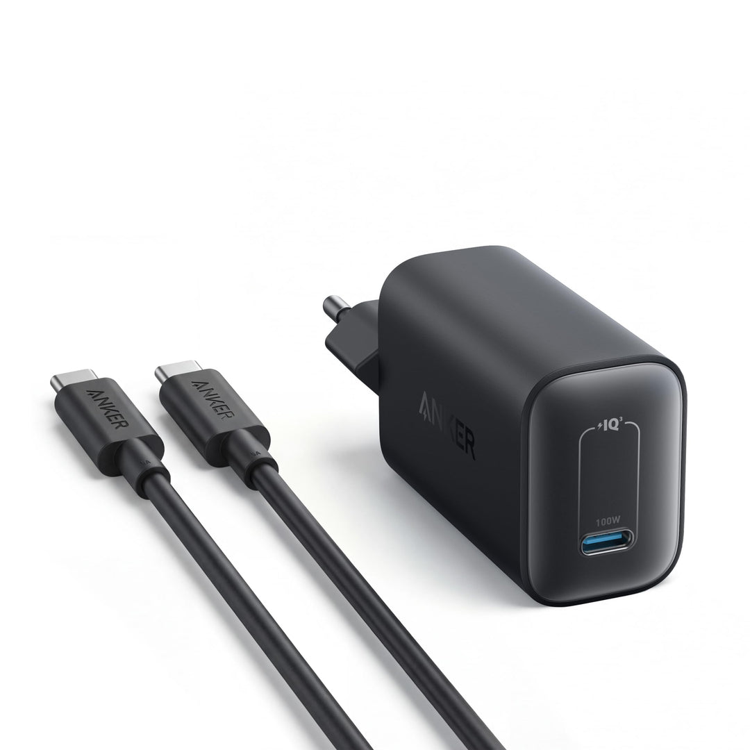 Anker Nano 100W Ladegerät, 100W MacBook Ladegerät, Netzteil für MacBook, iPad, iPhone 17/16, Galaxy,