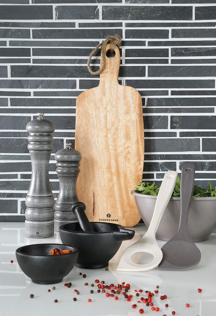 Zassenhaus Mangoholz Griff-Servierbrett Braun 59x19x2,5 59x19x2,5 Natur, 59x19x2,5 Natur