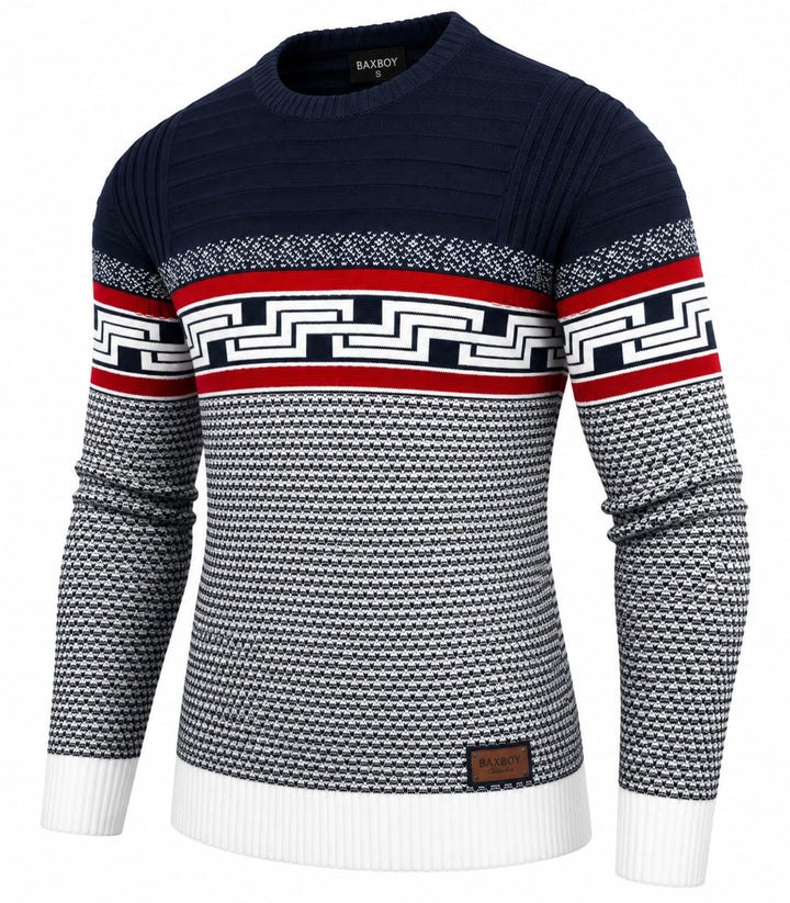 Baxboy Herren Strick-Pullover | Männer Winter-Pullover |stylischer Herren Strick-Pulli | Warmer Männ