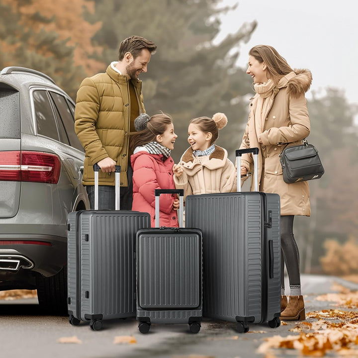 TANTOMI Koffer Gross, 28 Zoll Hartschalenkoffer, Leichter ABS-Rollkoffer, Reisekoffer mit 4×360°-Rol