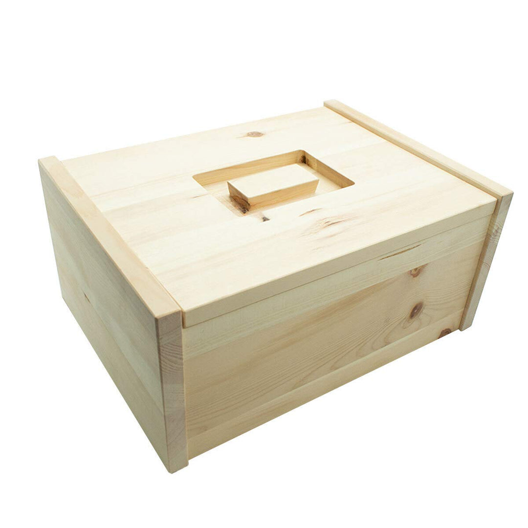 4betterdays.com NATURlich leben! Hochwertige Brotdose aus massivem Zirbenholz - 35x25x16 cm - Brotka