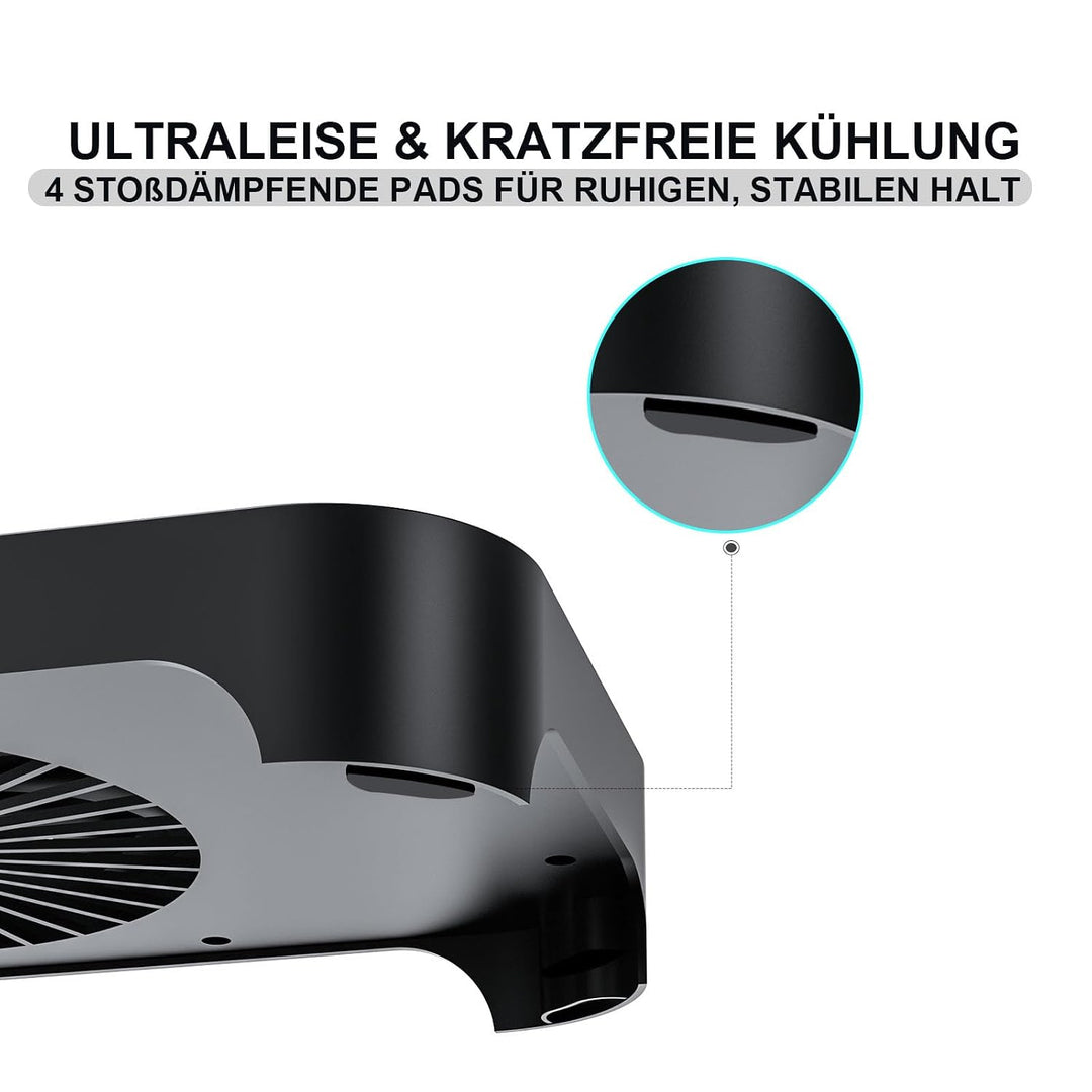 X3-V2 Router-Kühler, 140 mm USB-Lüfter mit 3 Stufen, Schwarz