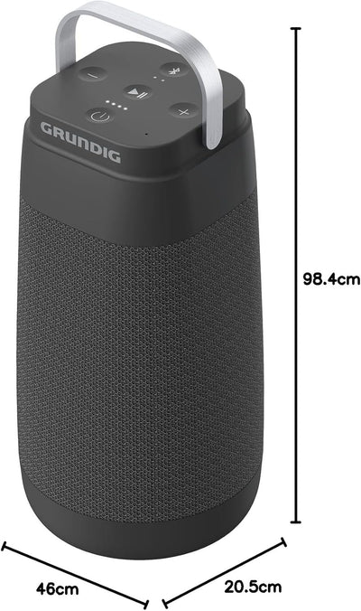 Grundig BT Speaker Connect 360, Bluetooth Lautsprecher, Musikbox, 360°-Sound, bis zu 30 m Reichweite