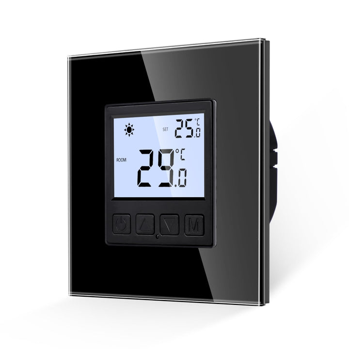 JIMEIDA Digital Programmierbar Thermostat Heizung Schwarz Bodenheizkammer Konstante Temperaturkammer