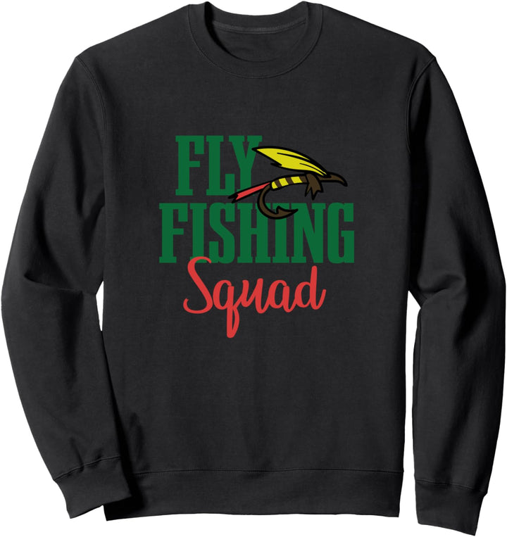 Fliegenfischen Kader Natur Wildnis Angler Fischer Sweatshirt