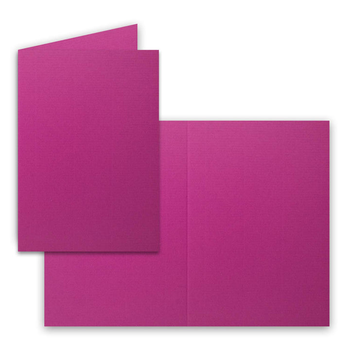 1000x Faltkarten B6 - Amarena - PREMIUM QUALITÄT - 11,5 x 17 cm - sehr formstabil - für Drucker geei